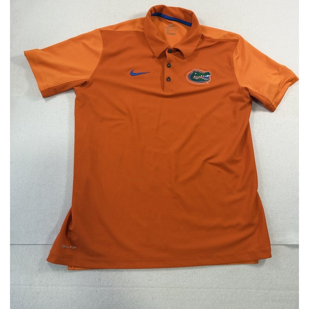 Nike Golf Dri-Fit Florida Gators Orange Polo Shirt Men's Medium